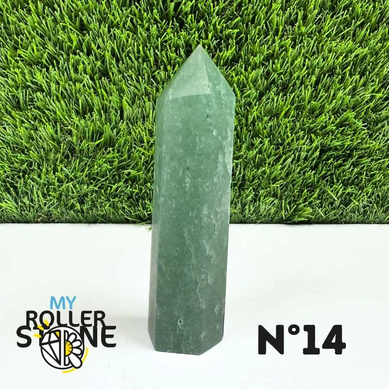 Púas de piedra de aventurina verde