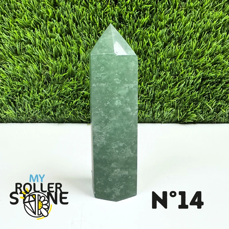 Púas de piedra de aventurina verde