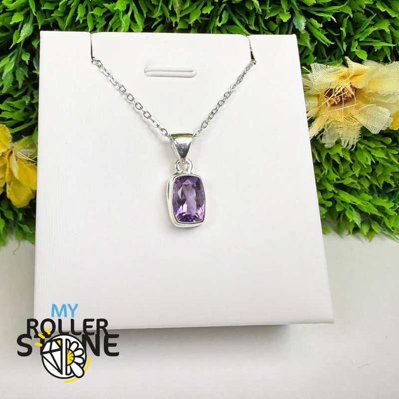 Colgante de amatista en plata de ley 925 – AMFP14