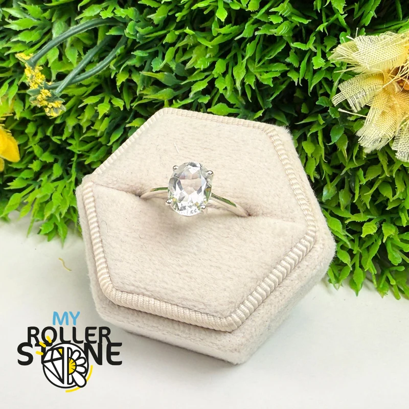 Anillo de topacio blanco en plata de ley 925 – RBC315-WT