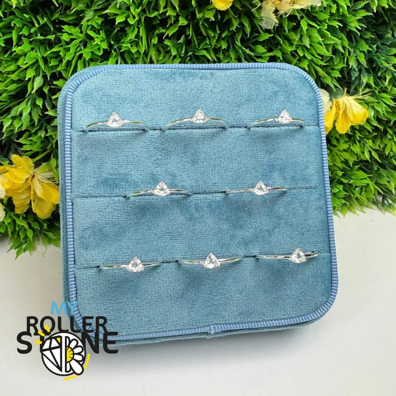 Anillo de petalita facetada, plata de ley 925 RBC312-PTF