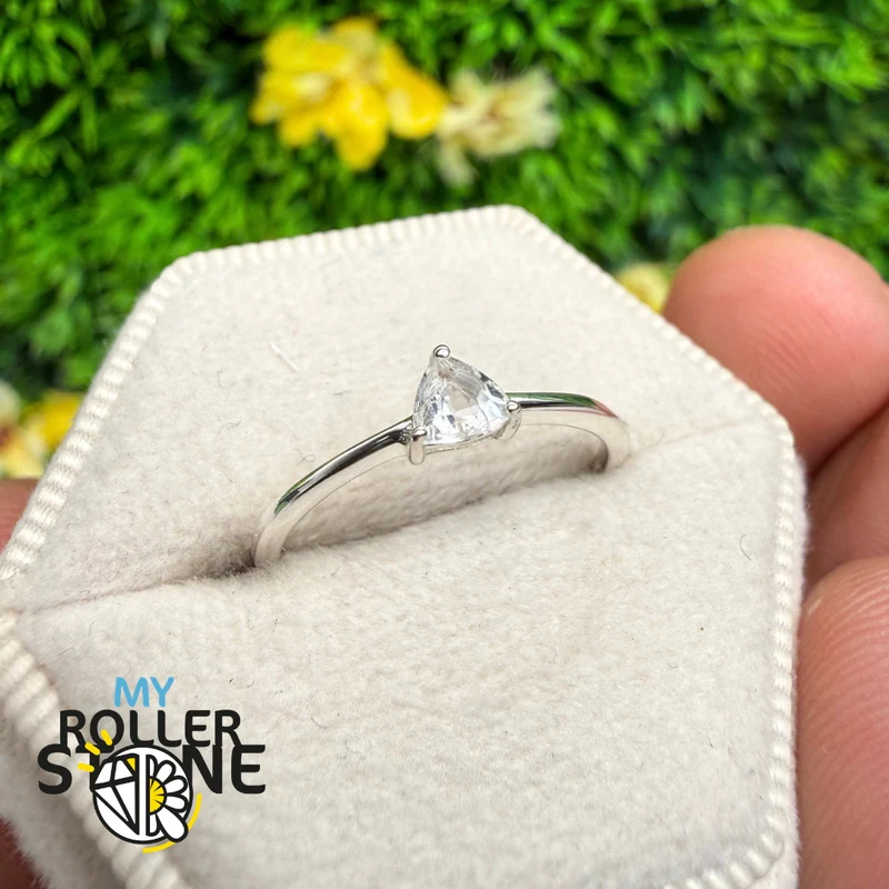 Anillo de petalita facetada, plata de ley 925 RBC312-PTF