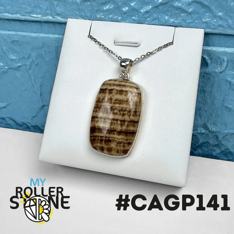 Colgante de aragonita Candy en plata de ley 925 #CAGP141