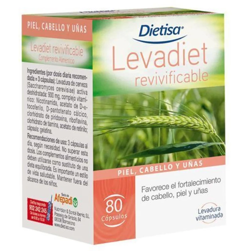 Levadiet Revivificable 80 Cápsulas | Dielisa