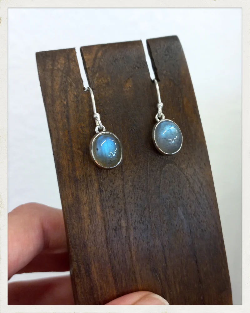 Pendientes de labradorita y plata (EXCLUSIVO ONLINE)