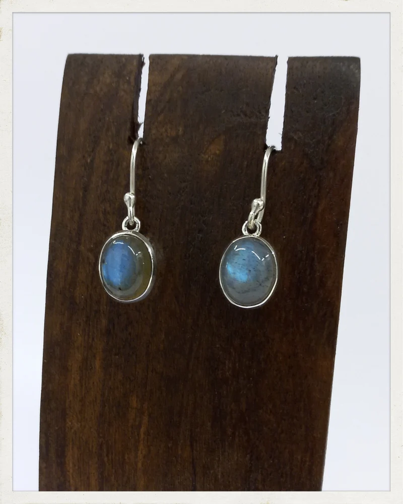 Pendientes de labradorita y plata (EXCLUSIVO ONLINE)