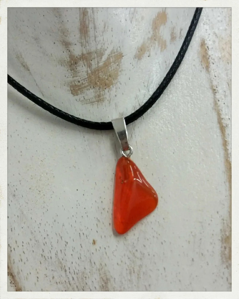 Colgantes de ópalo de fuego y plata (varias opciones disponibles)