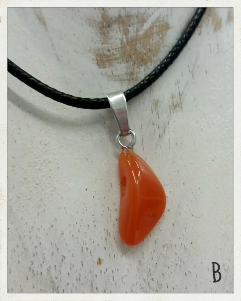 Colgantes de ópalo de fuego y plata (varias opciones disponibles)
