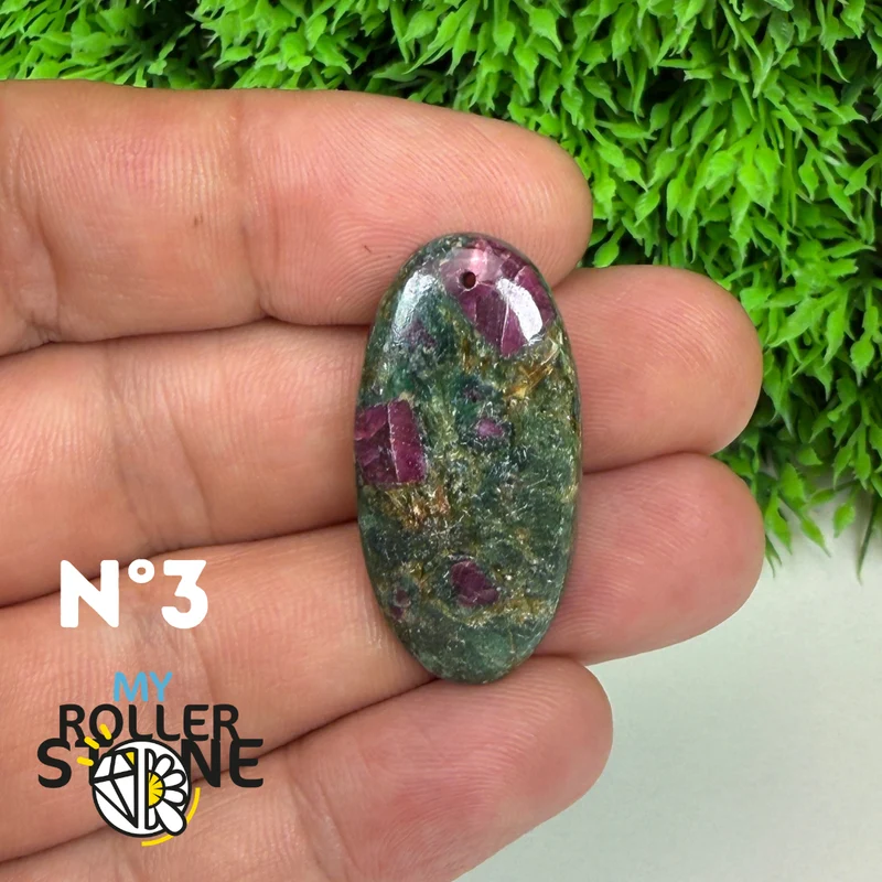 Colgante perforado Ruby Fuchsia 5A