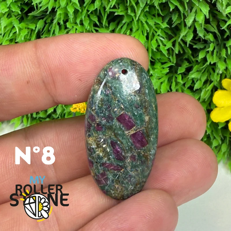 Colgante perforado Ruby Fuchsia 5A