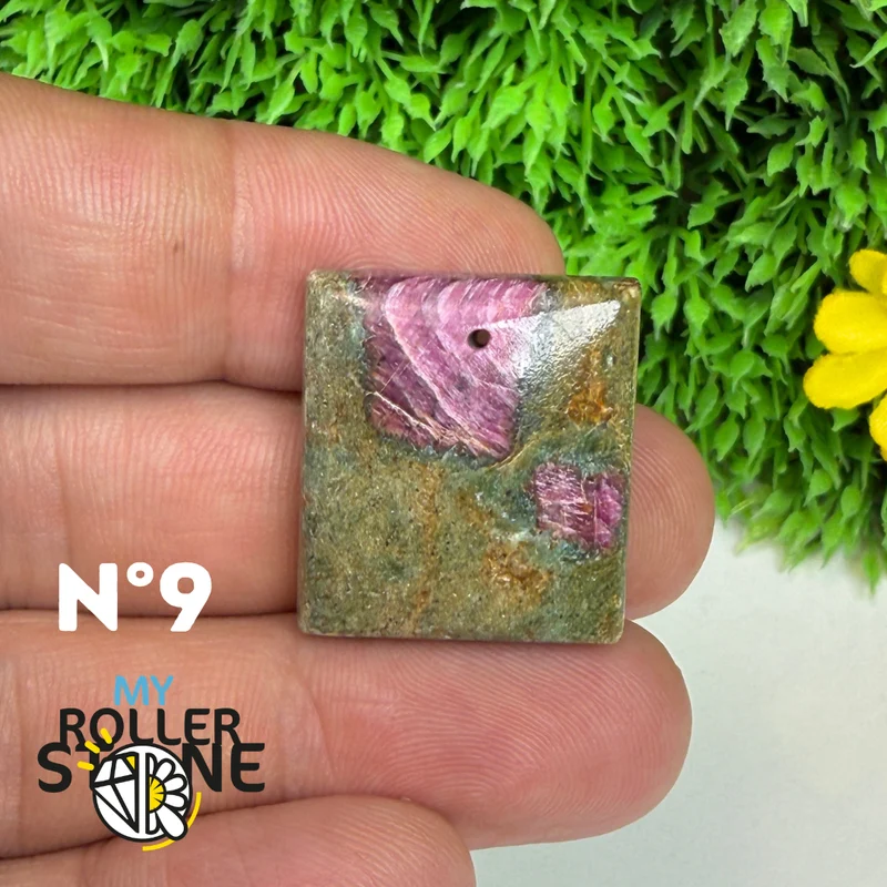 Colgante perforado Ruby Fuchsia 5A