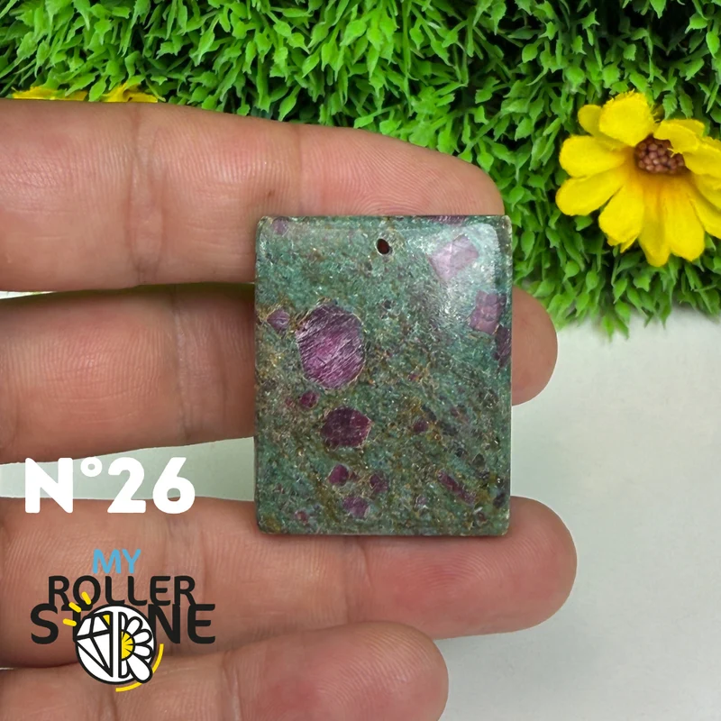 Colgante perforado Ruby Fuchsia 5A