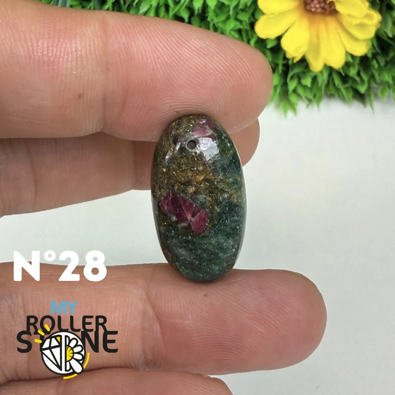 Colgante perforado Ruby Fuchsia 5A
