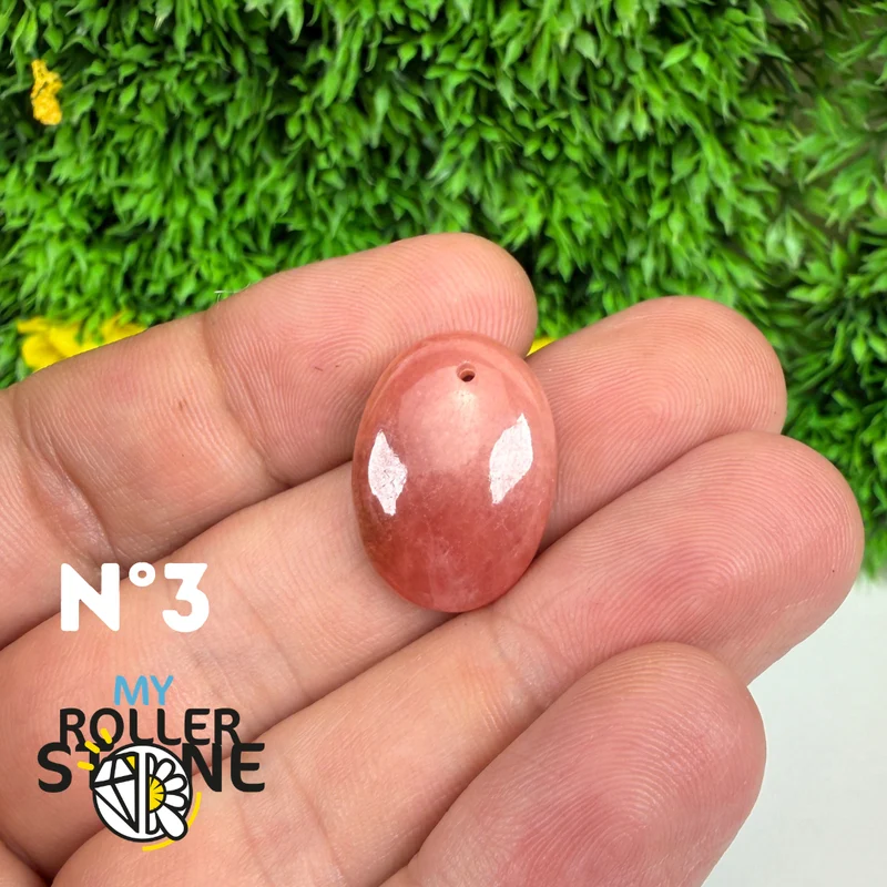 Colgante perforado de rodocrosita de alta calidad