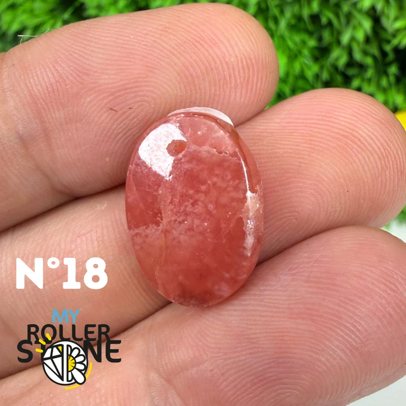 Colgante perforado de rodocrosita de alta calidad