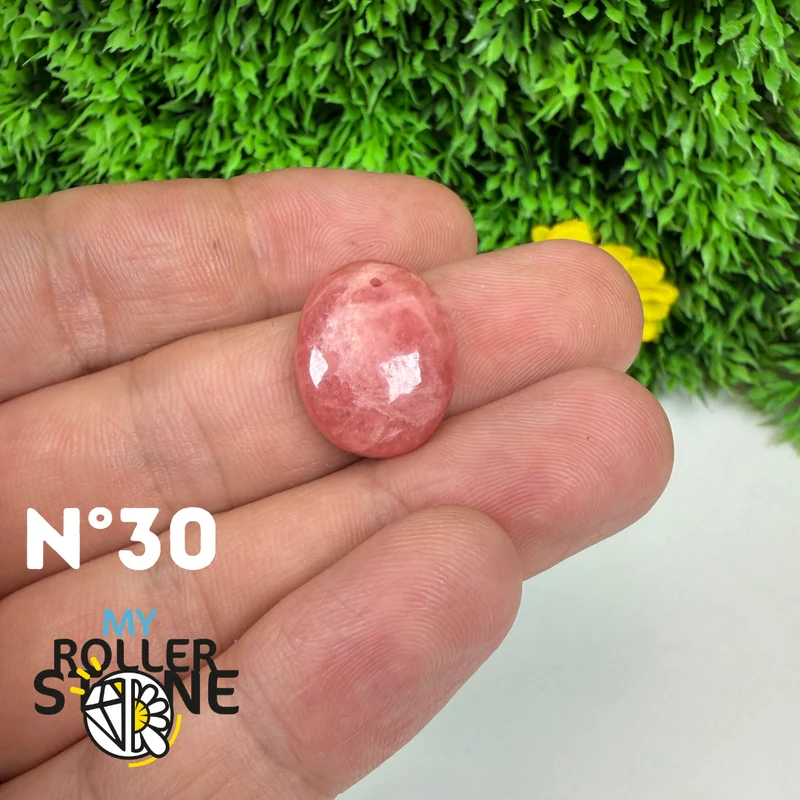 Colgante perforado de rodocrosita de alta calidad