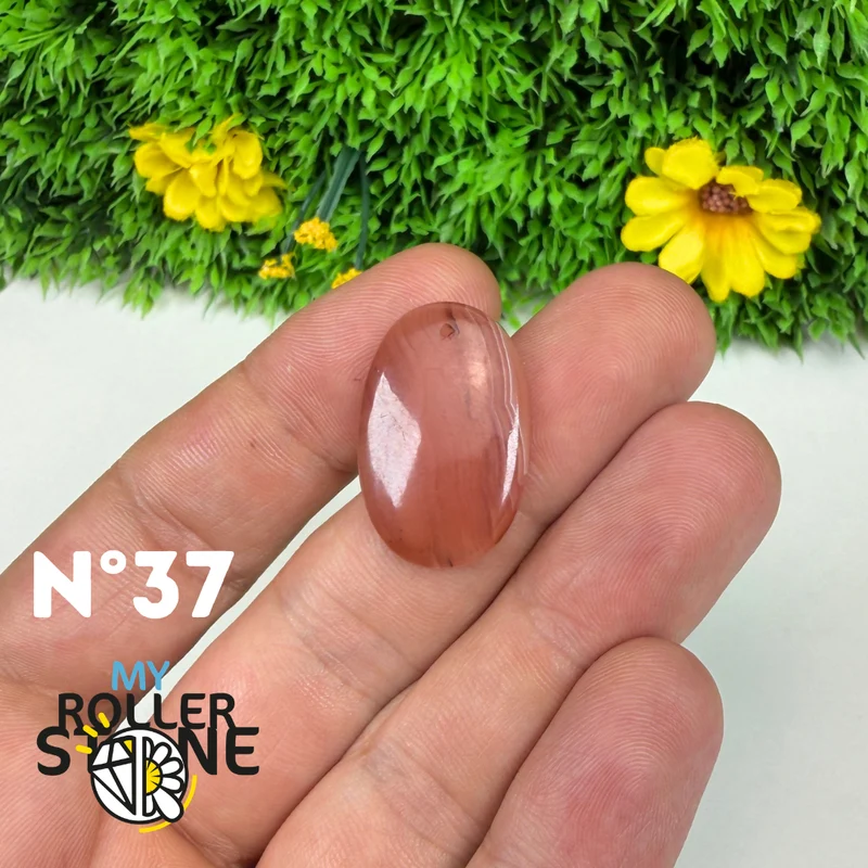 Colgante perforado de rodocrosita de alta calidad
