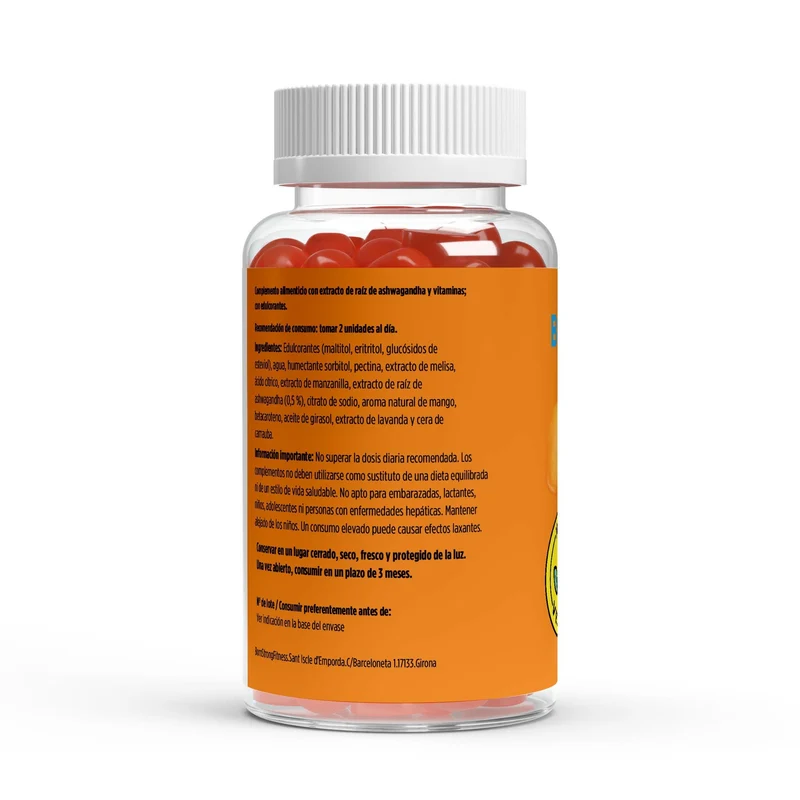 Gominolas Ashwagandha + Vitamina B6 • Calma Natural • Sueño Reparador • Estrés bajo control
