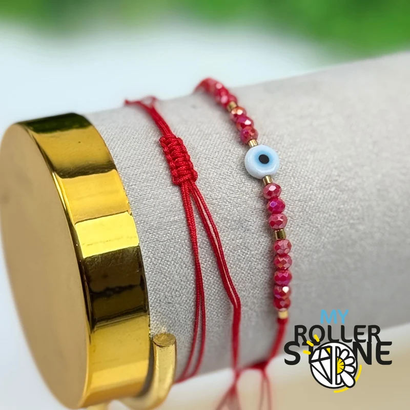 Pulsera de cordón con forma de ojo turco (Nazar)