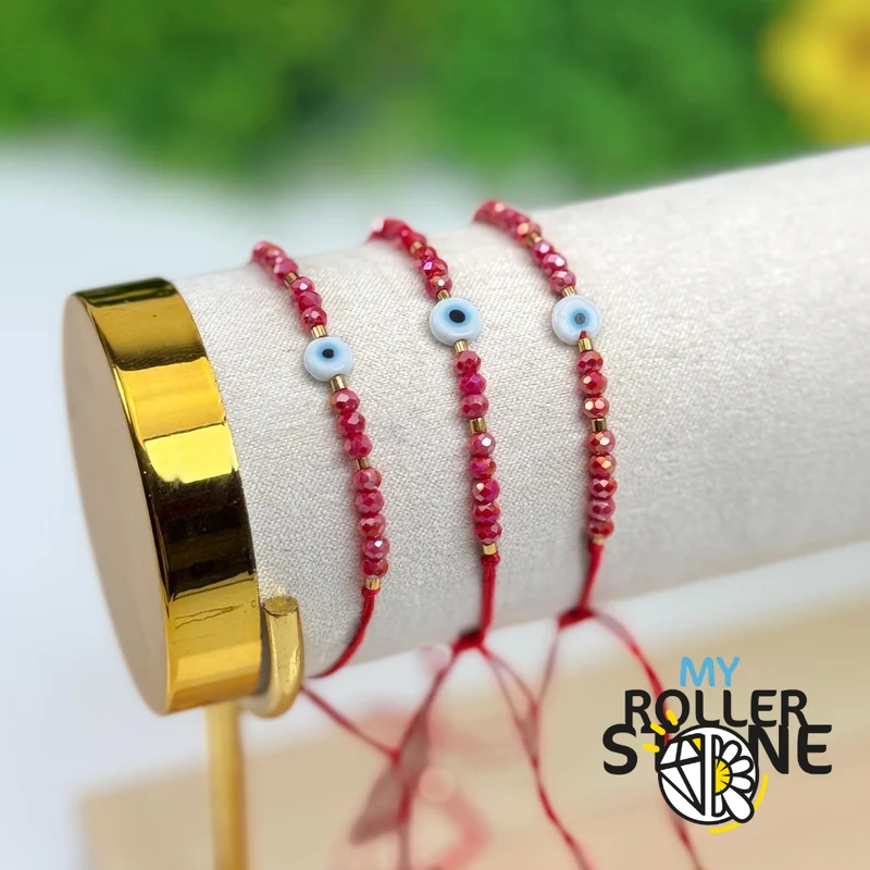 Pulsera de cordón con forma de ojo turco (Nazar)