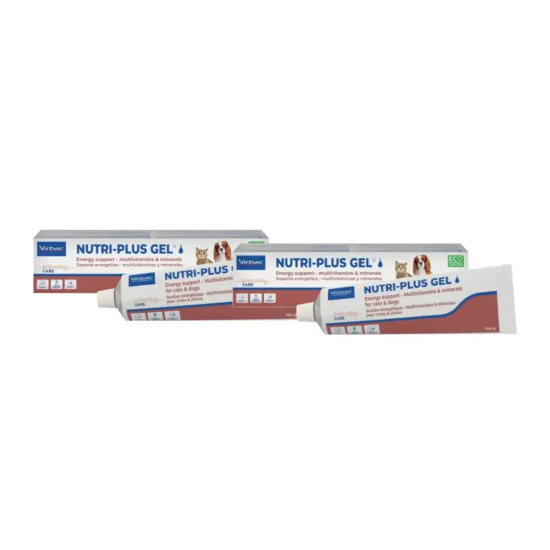 Virbac Nutriplus Gel Pack 2 x 120 gr, Suplemento Para Perros y Gatos