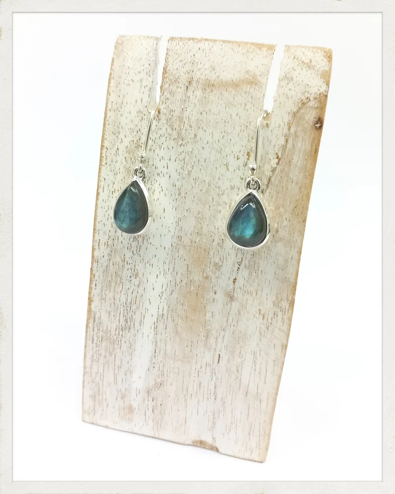 Pendientes de labradorita y plata (EXCLUSIVO ONLINE)