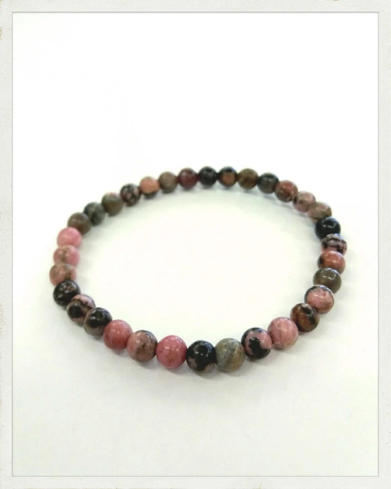 Pulsera infantil de rodonita