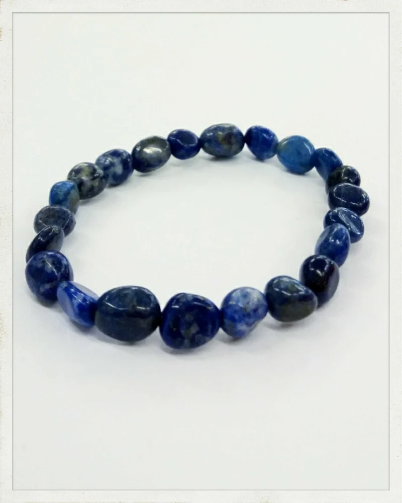Pulsera de "nuggets" de lapislázuli