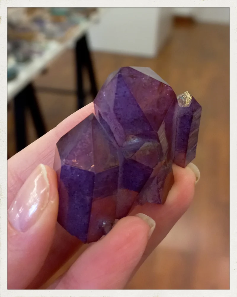 Drusa de cuarzo "Aura morado" (tratado) (EXCLUSIVO ONLINE)