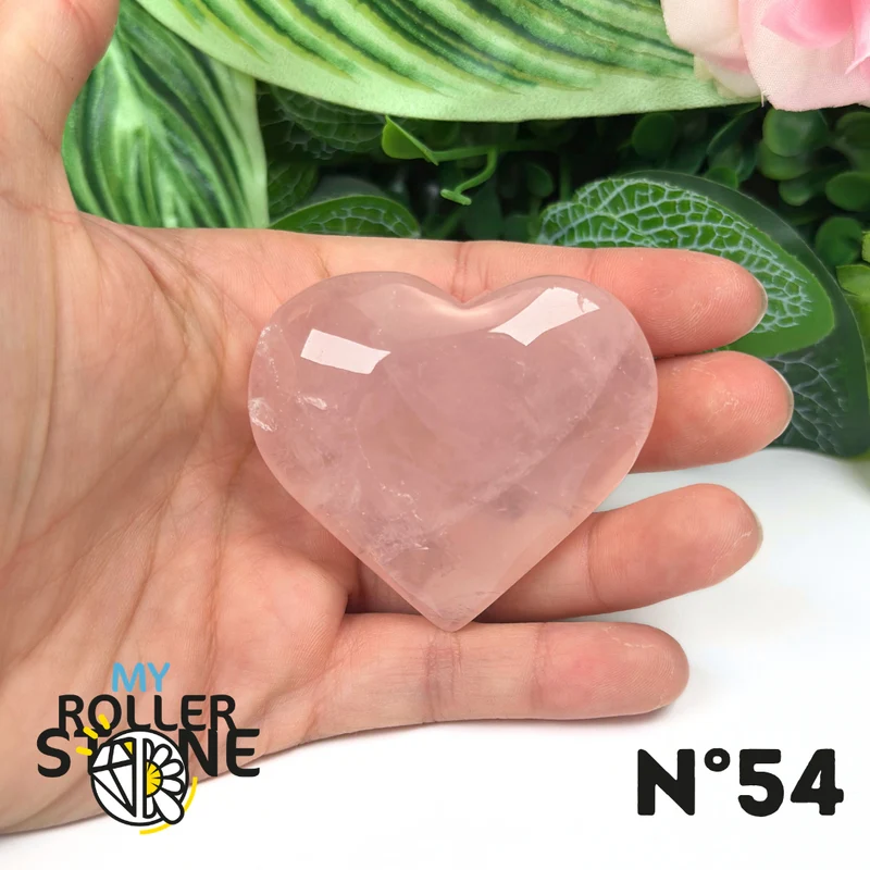 Corazón de cuarzo rosa