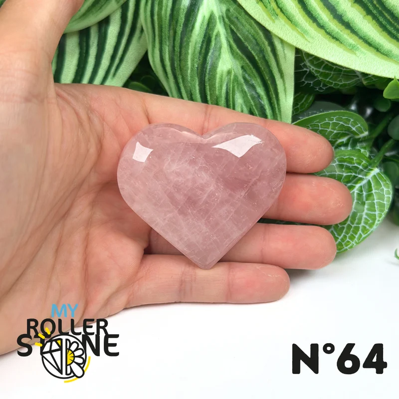 Corazón de cuarzo rosa