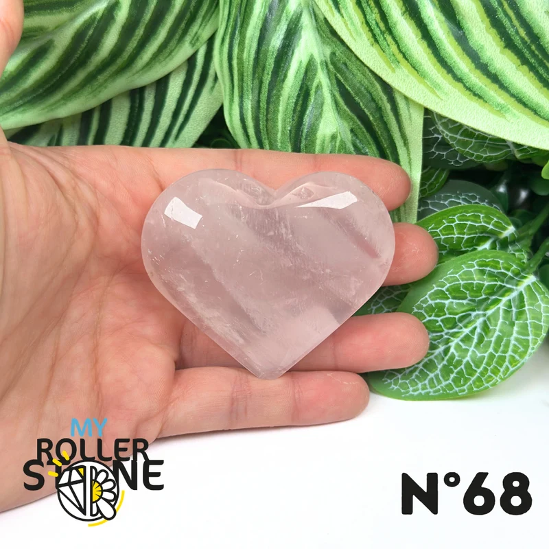 Corazón de cuarzo rosa