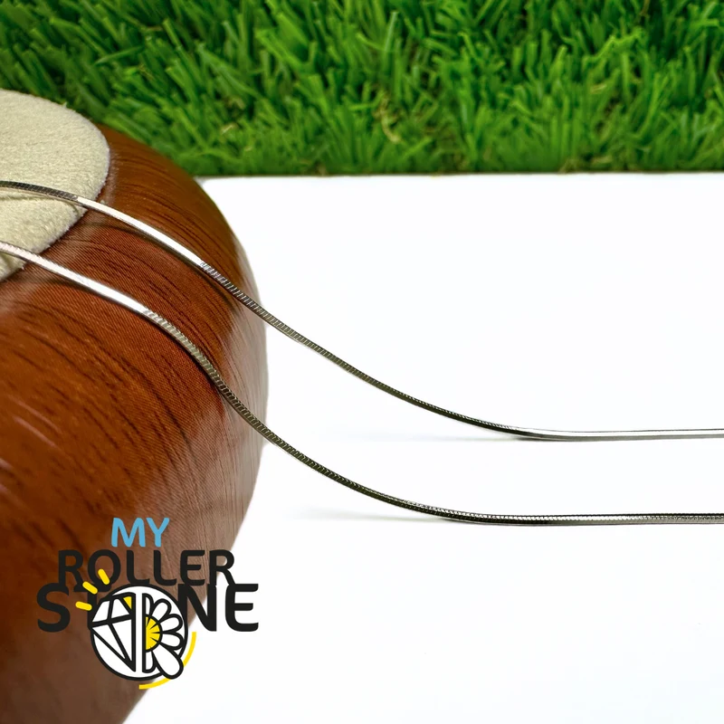Cadena de serpiente de plata de ley 925 (45 cm)