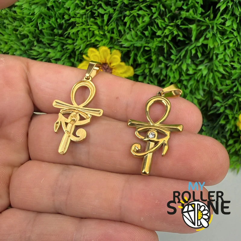 Colgante con el Ojo de Horus y la Cruz Ankh