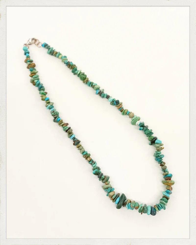 Collar de chips de turquesa