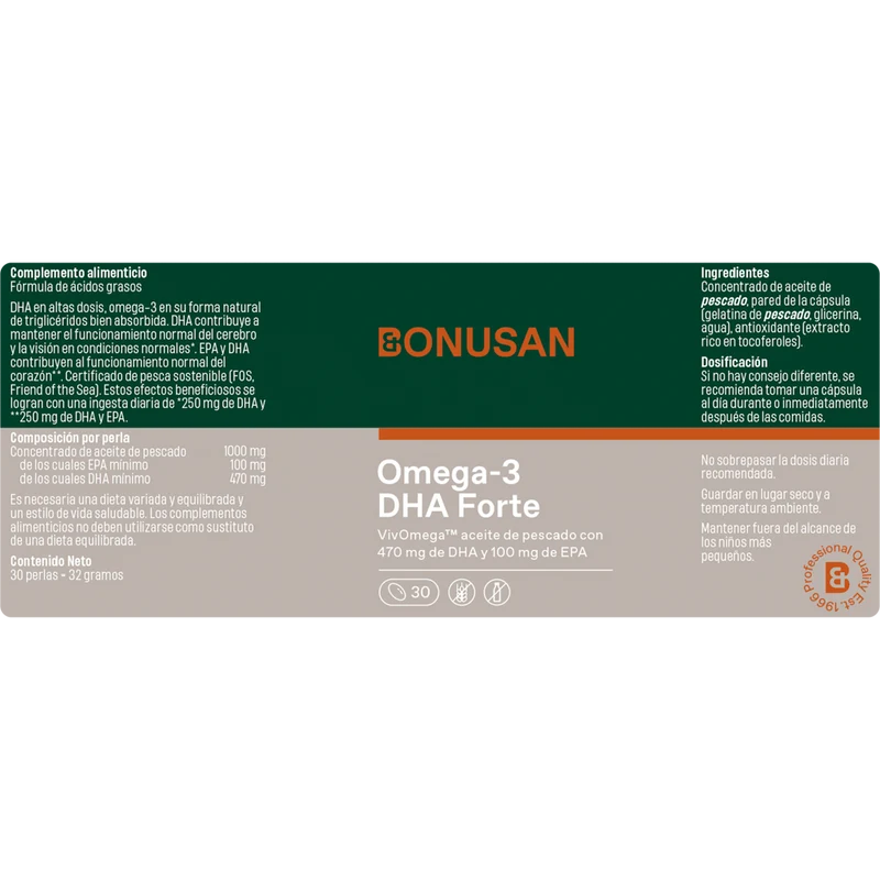 Omega-3 Dha Forte 60 Perlas | Bonusan