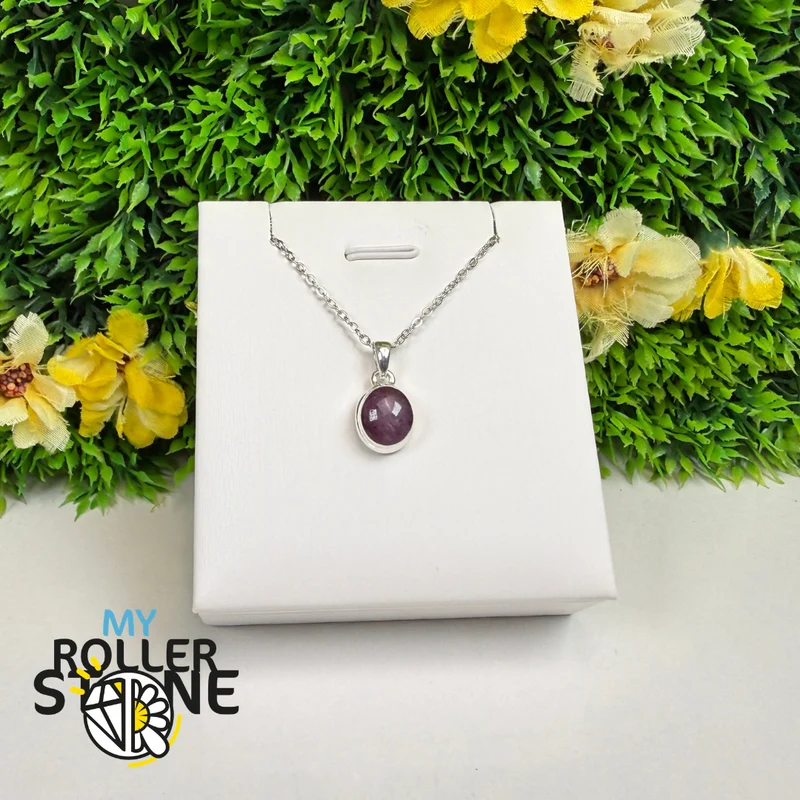Colgante estrella rubí en plata de ley 925 – RBSP193