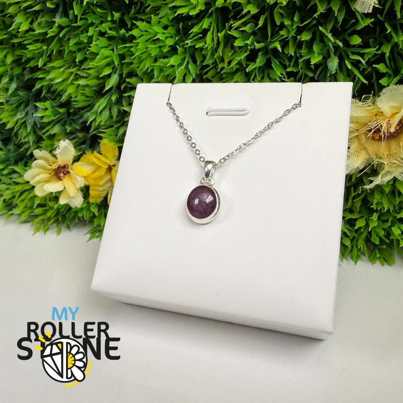 Colgante estrella rubí en plata de ley 925 – RBSP193