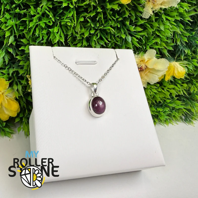 Colgante estrella rubí en plata de ley 925 – RBSP186