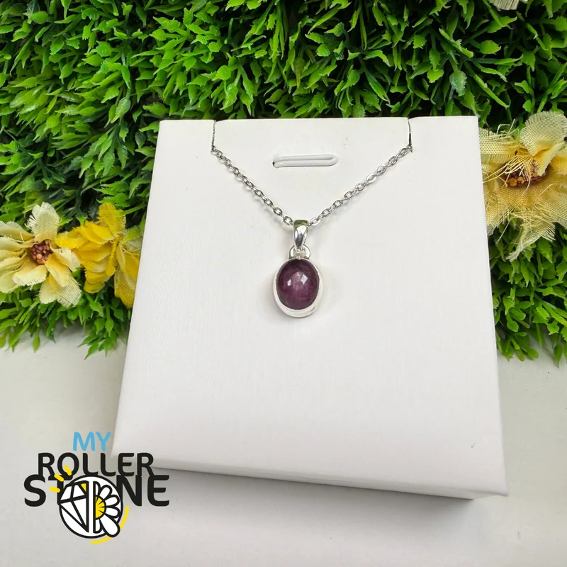 Colgante estrella rubí en plata de ley 925 – RBSP186