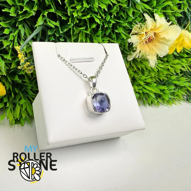 Colgante de iolita en plata de ley 925 – ILTP365