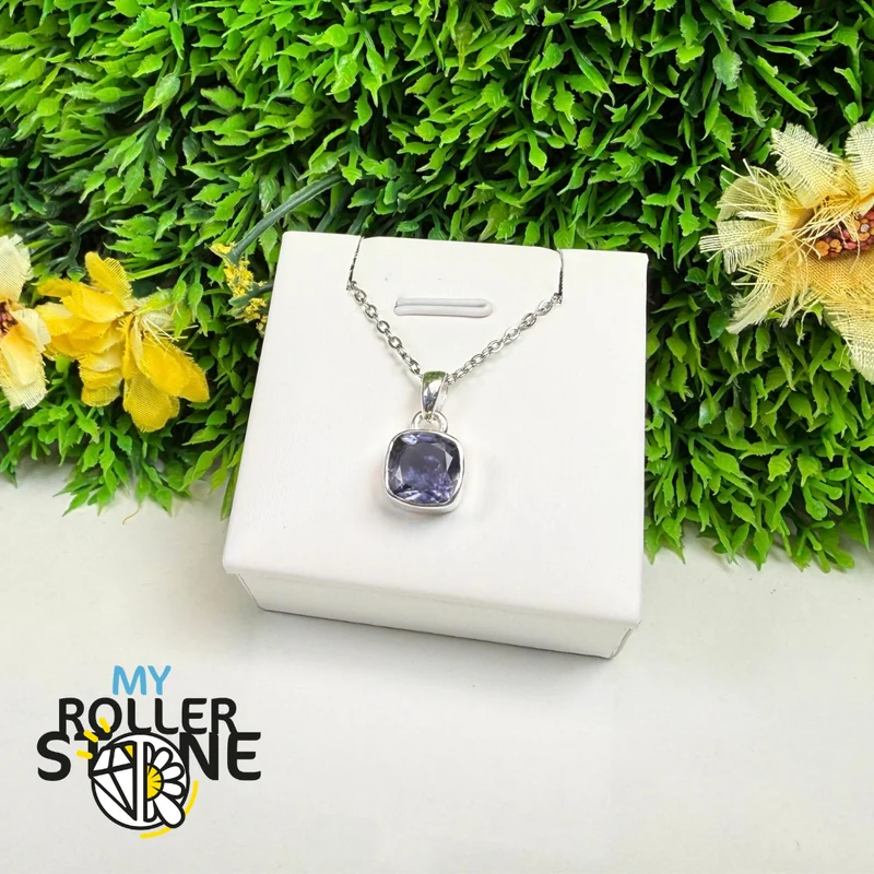 Colgante de iolita en plata de ley 925 – ILTP365