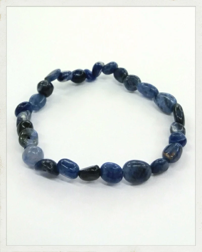 Pulsera de nuggets de sodalita