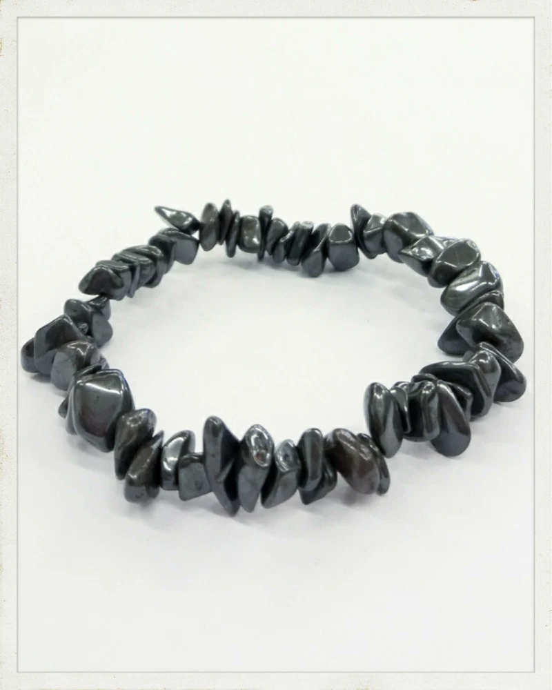 Pulsera de chips de hematites