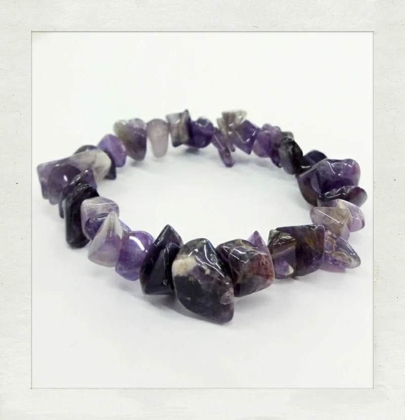 Pulsera de chips de amatista