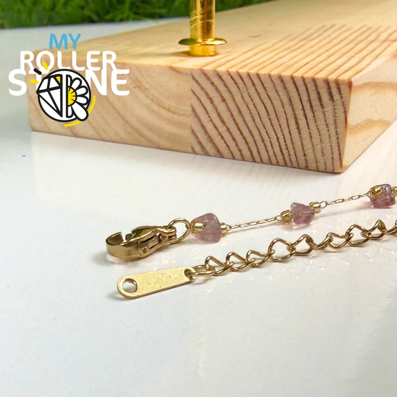 Pulsera de acero inoxidable con cuarzo y fresa