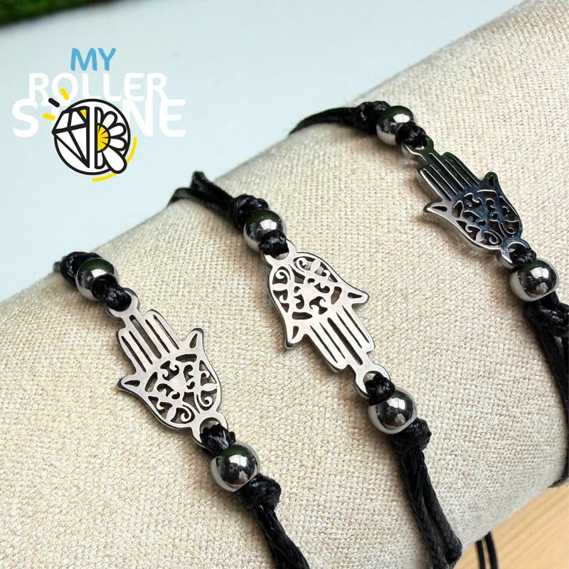 Pulsera de mano Fátima de acero inoxidable