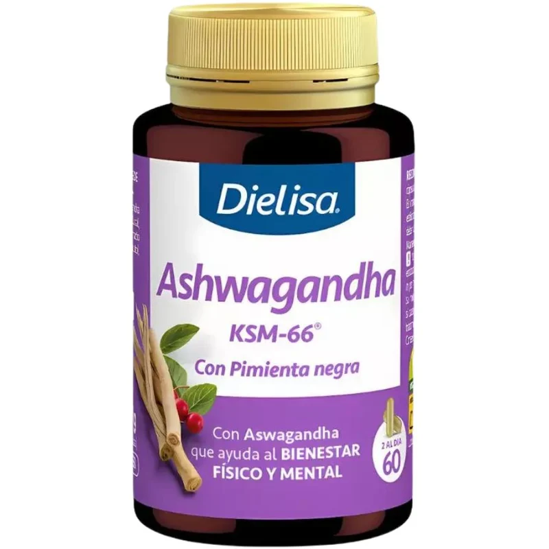 Ashwagandha Ksm 66 60 Cápsulas | Dielisa