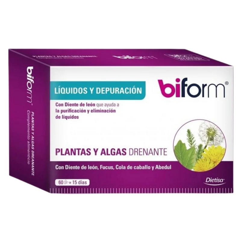 Plantas Y Algas Drenante 60 Cápsulas | Biform