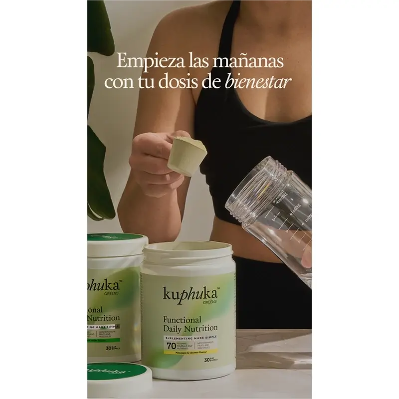 Kuphuka Greens Nutritional Supplement 100% Natural & Holistic Apple & Vanilla, 411 grams
